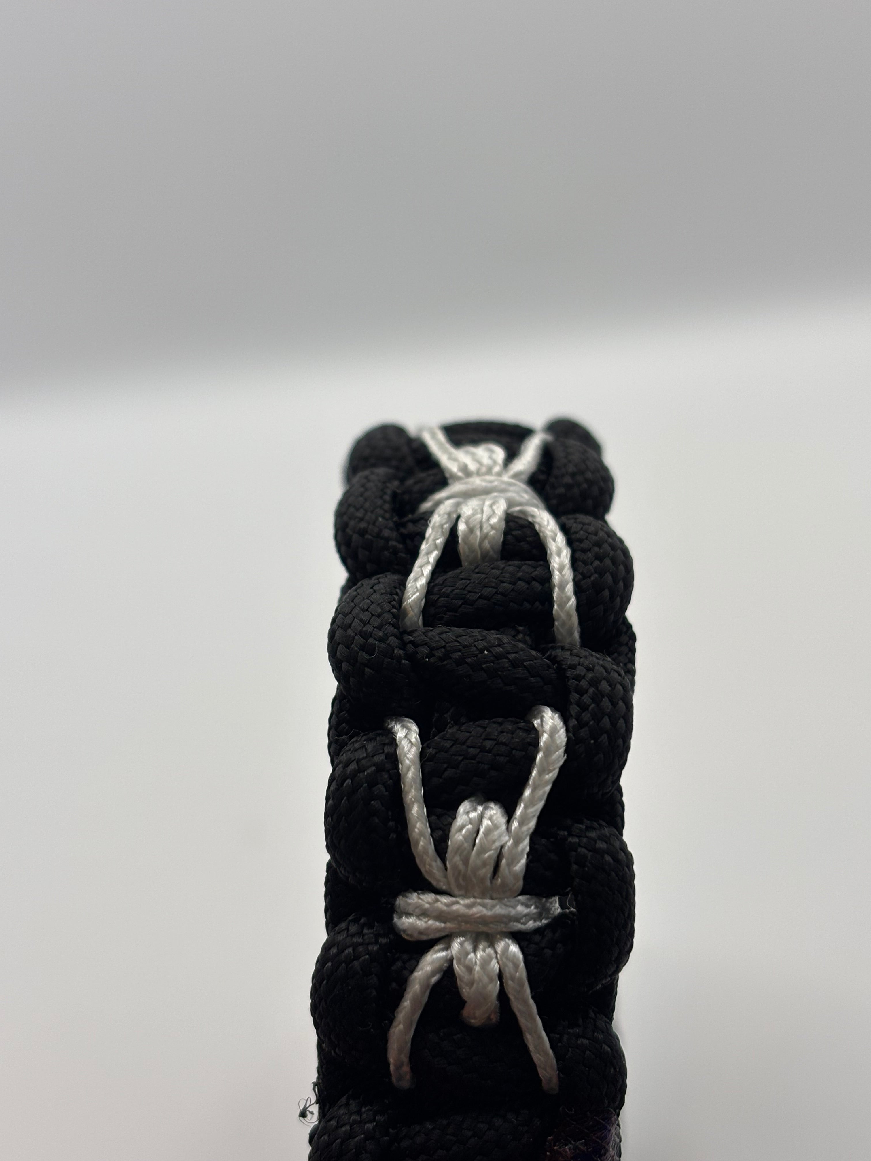 Cobra Weave with Spider Stitch Paracord Bracelet – Metal Horseshoe Clasp image 0