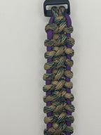 Handmade JCL Bar Paracord Bracelet – Purple & Tan image 2
