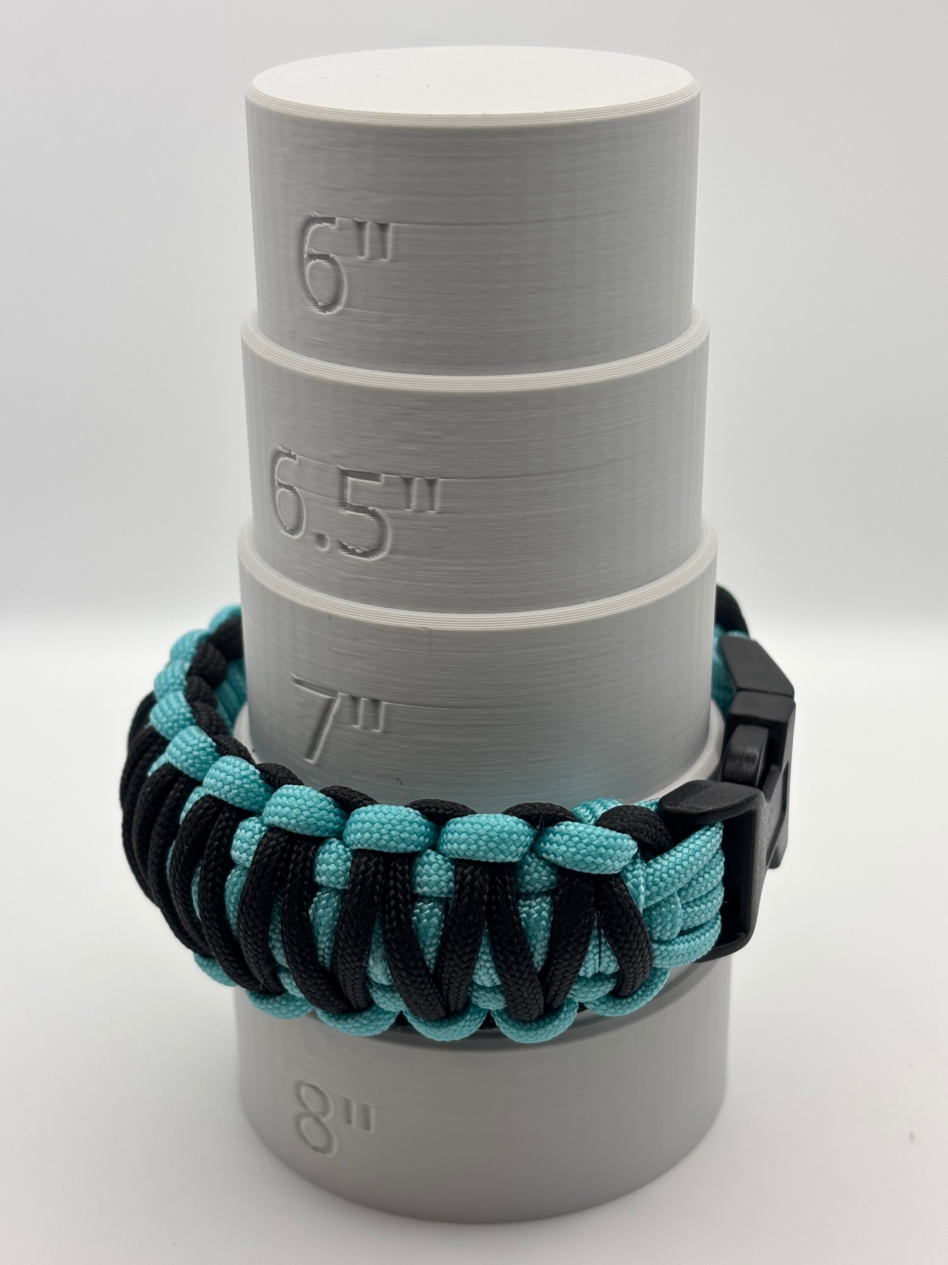 Handmade King Cobra Paracord Bracelet – Blue & Black image 3