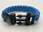 Handmade Paracord Survival Bracelet (Blue) image 1