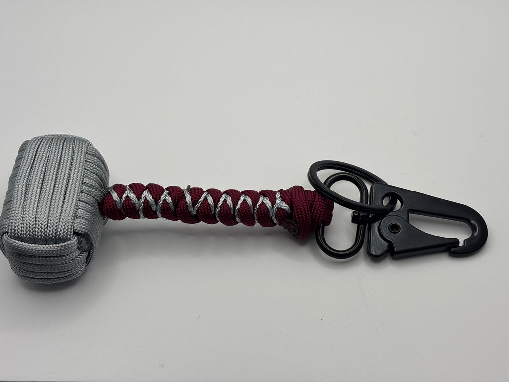 Handmade Thor’s Hammer Paracord Keychain image 0
