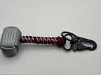Handmade Thor’s Hammer Paracord Keychain image 0