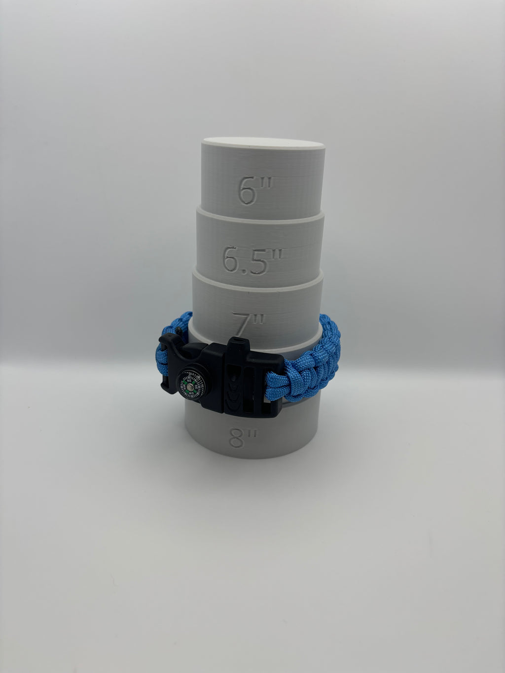 Handmade Paracord Survival Bracelet (Blue) image 5