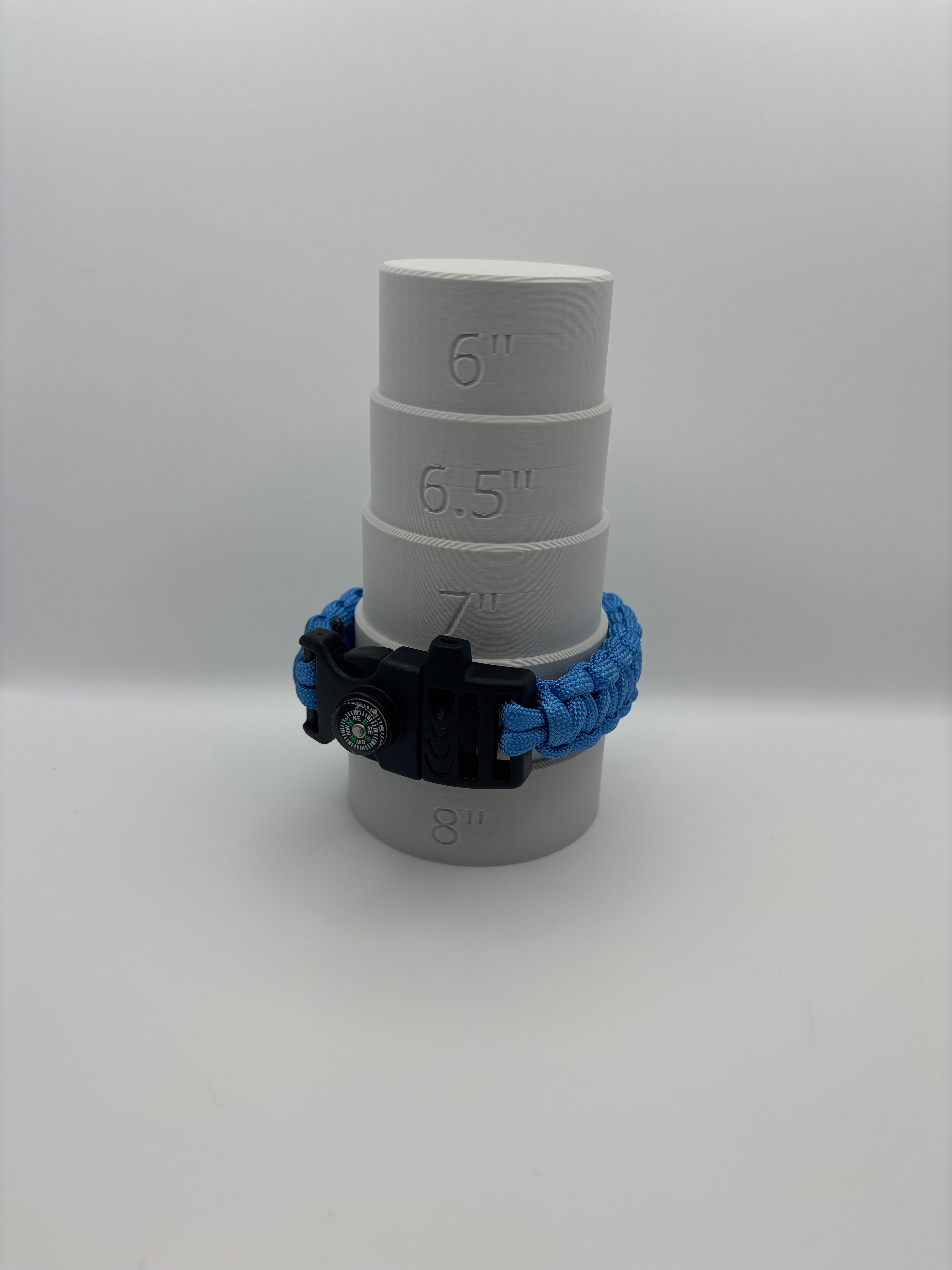 Handmade Paracord Survival Bracelet (Blue) image 5
