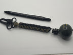 Handmade Square Knot Paracord Keychain with Grenade image 1