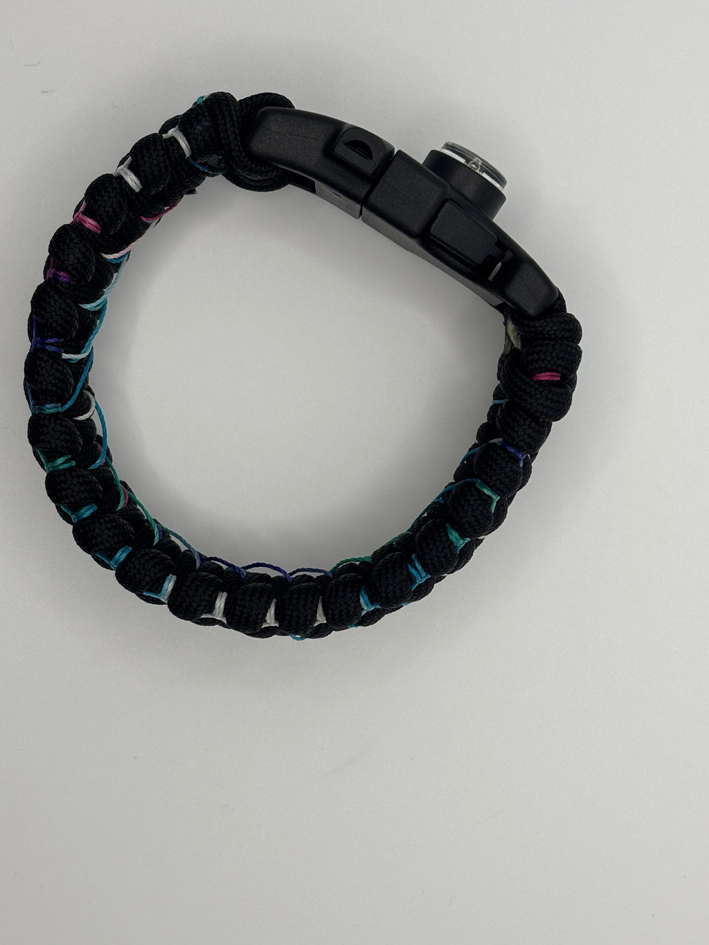 Handmade Cobra Knot Paracord Bracelet with Multi-Color Stitch image 3