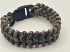 Handmade JCL Bar Paracord Bracelet – Purple & Tan image 0
