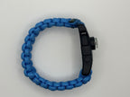 Handmade Paracord Survival Bracelet (Blue) image 2