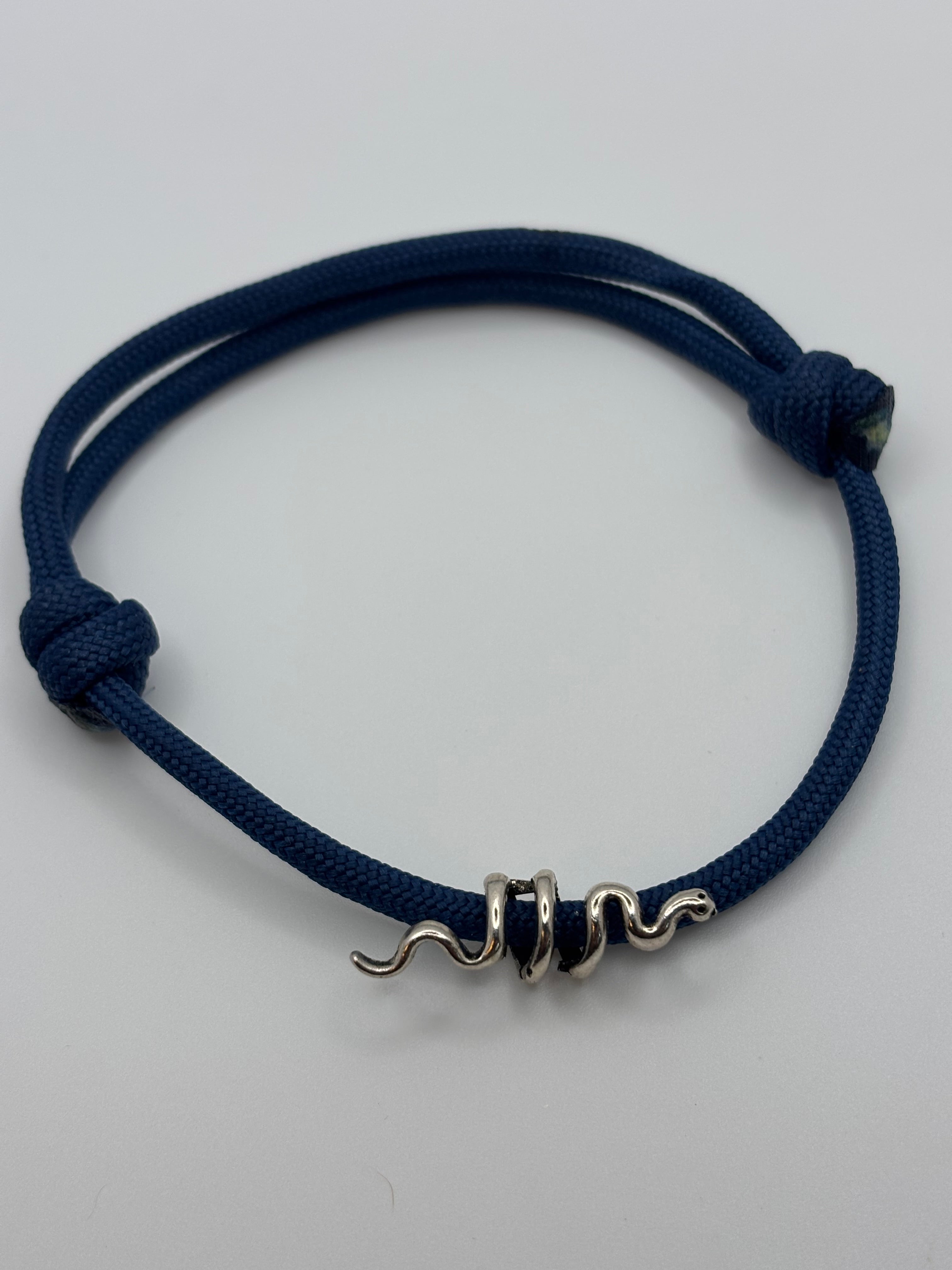 Handmade Square Knot (Navy) image 0