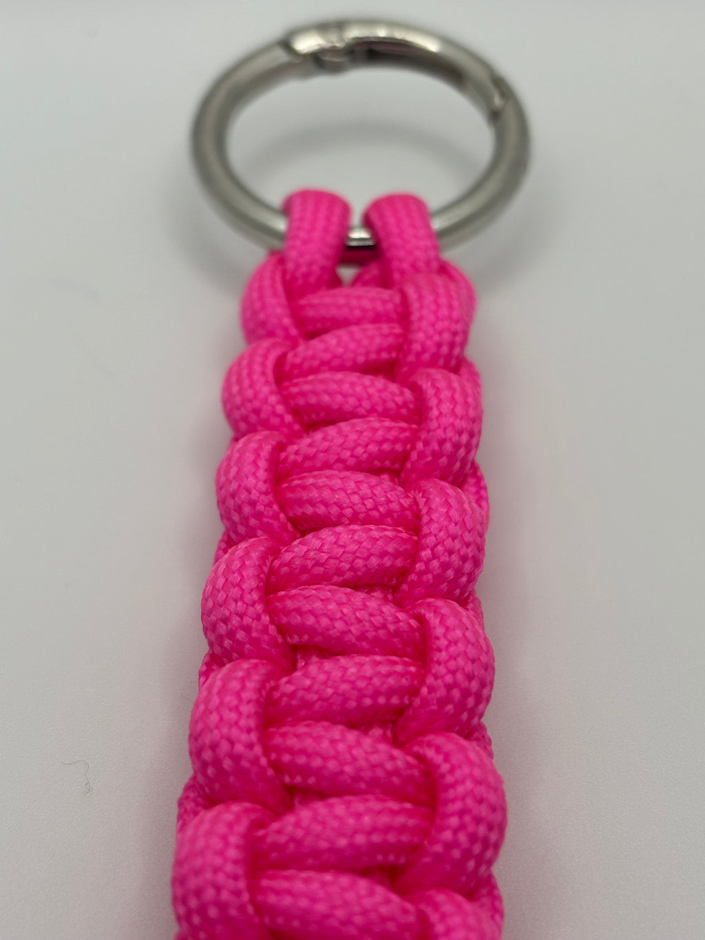 Handmade Red Heart Cobra Paracord Keychain image 2
