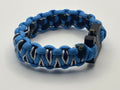 Handmade Stitched Solomon Dragon Paracord Bracelet – Blue & Black image 0