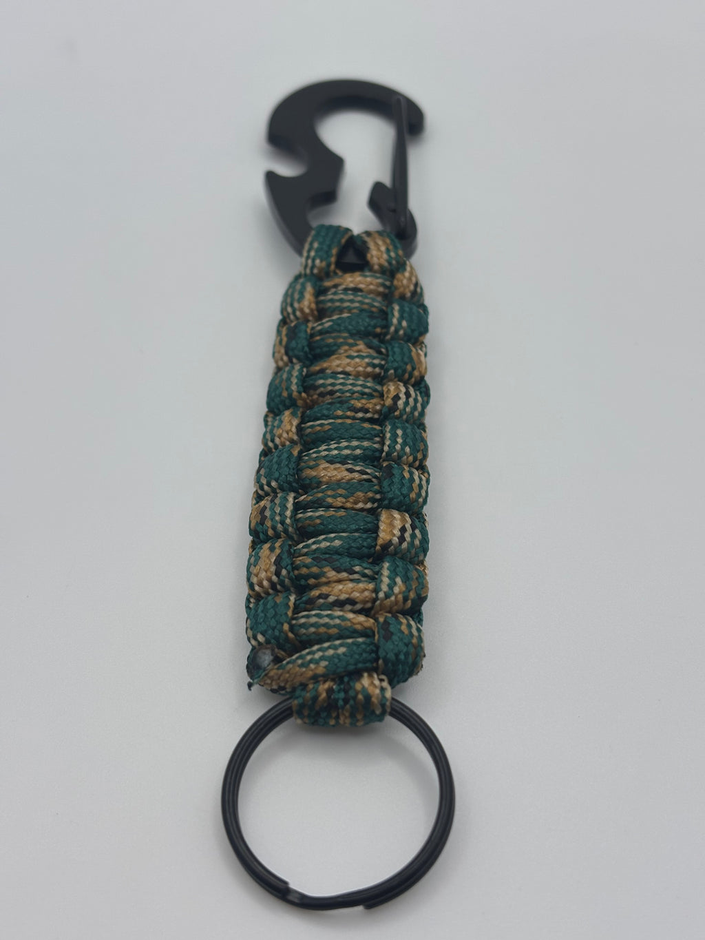 Small Simple Cobra Knot Paracord Keychain image 2